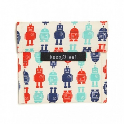 Keep Leaf Large Reusable Baggie - Robot